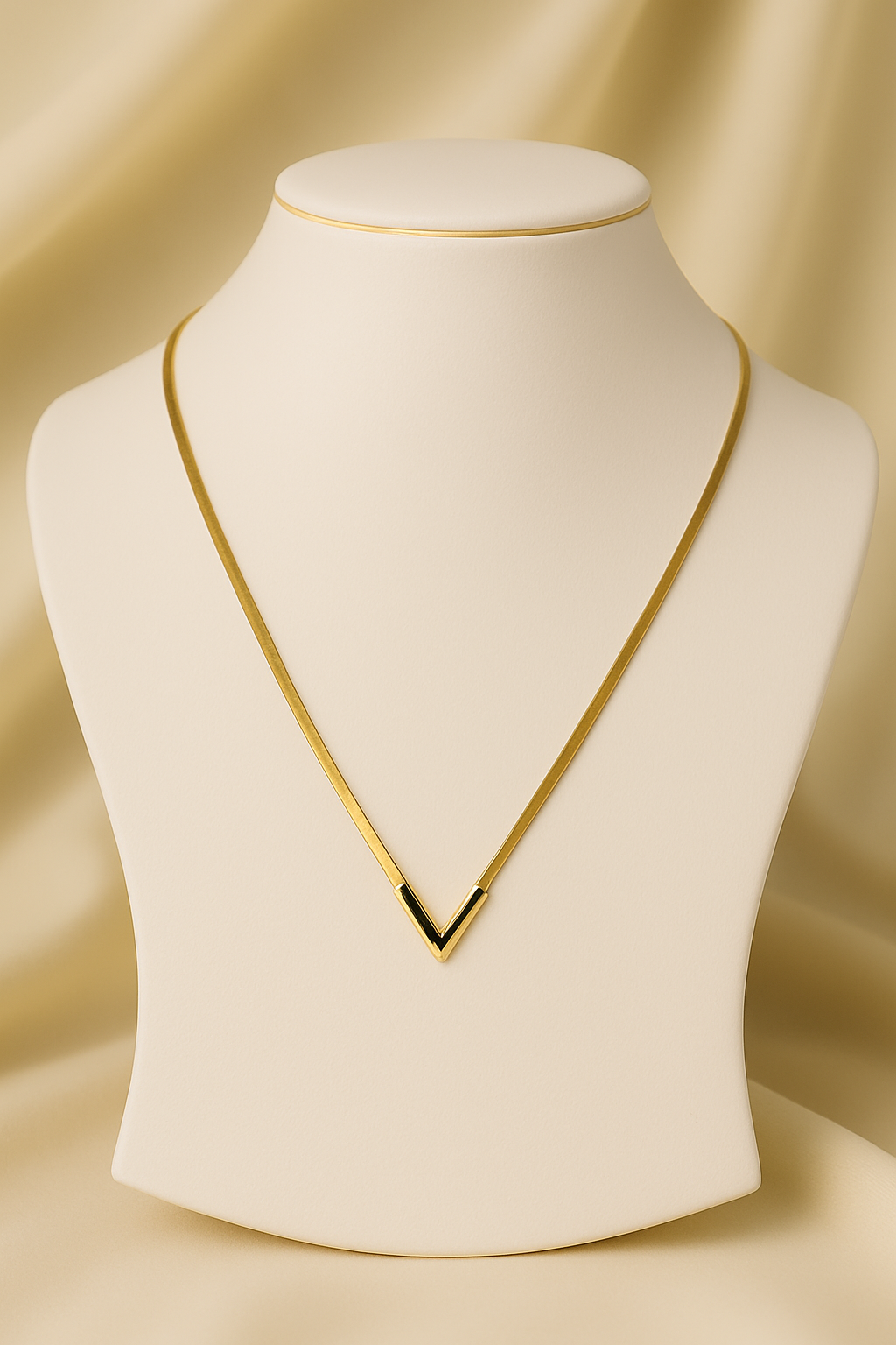 Golden V Minimalist Necklace (Anti-Tarnish)