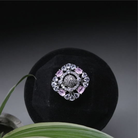 Pink Aurora Cocktail Ring