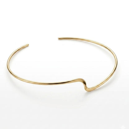 Revaaj Aura Gold Wave Choker Necklace