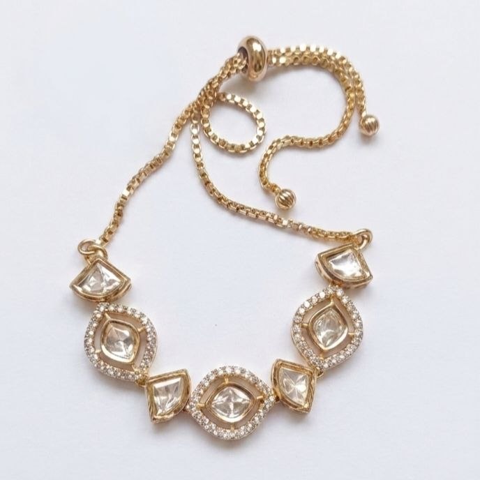 Revaaj Kundan Chain Bracelet