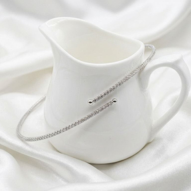 Solitaire CZ Choker Necklace | Revaaj