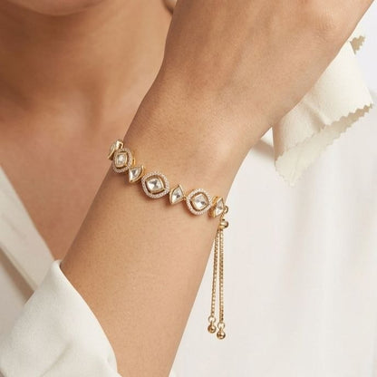 Revaaj Kundan Chain Bracelet