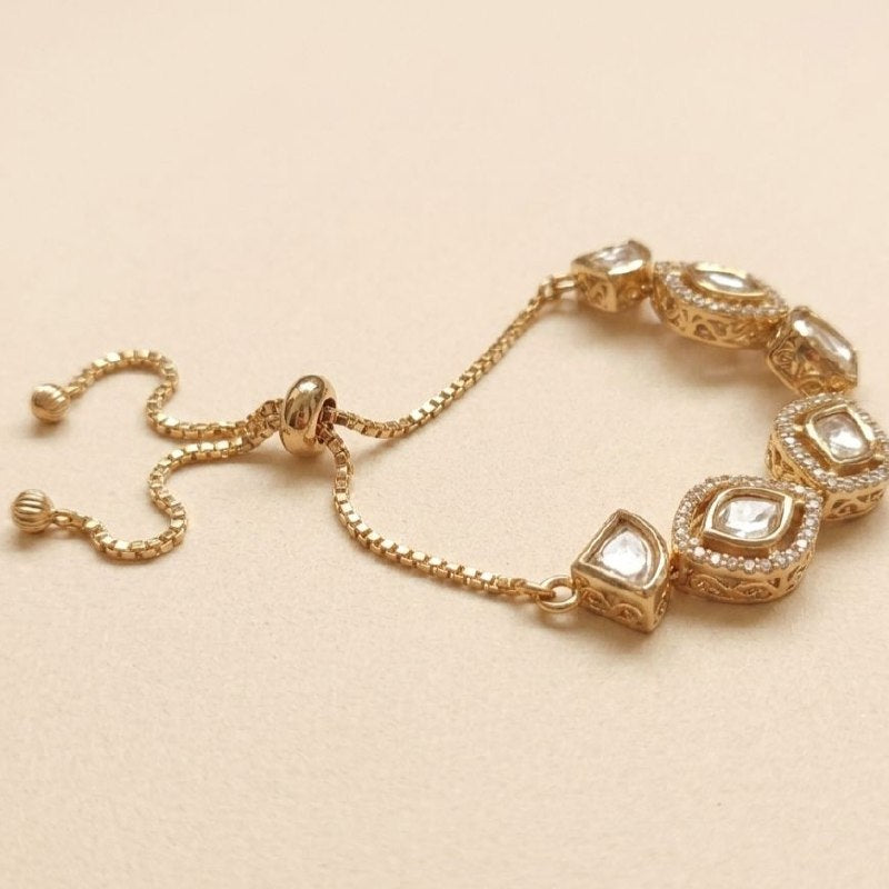 Revaaj Kundan Chain Bracelet