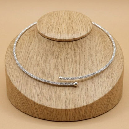 Solitaire CZ Choker Necklace | Revaaj