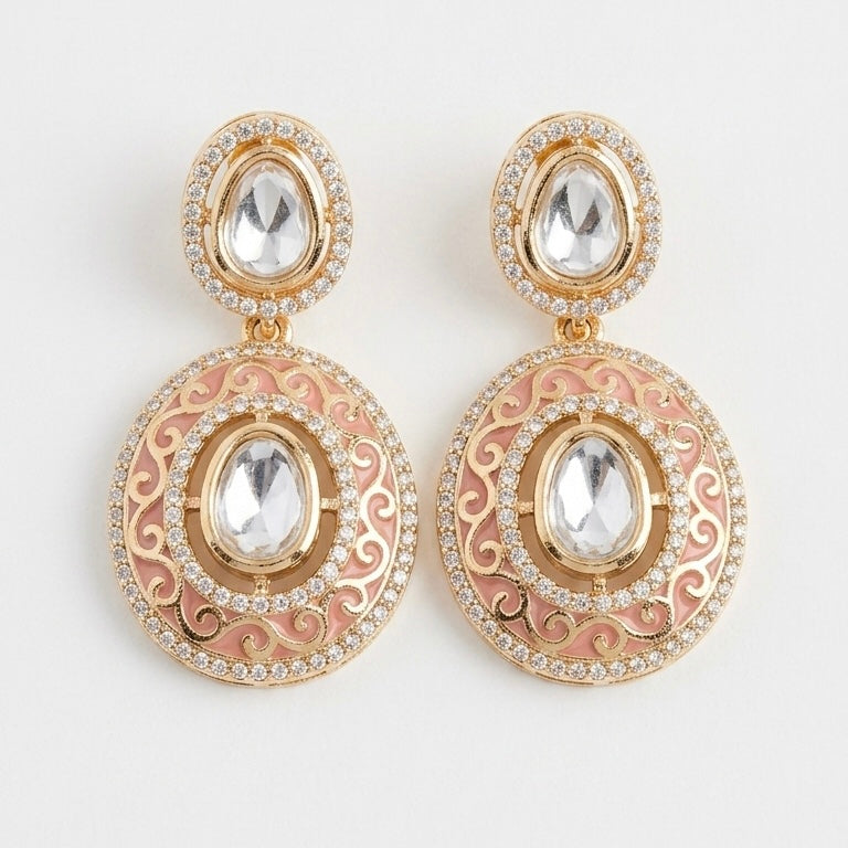 Revaaj Kundan Statement Earrings