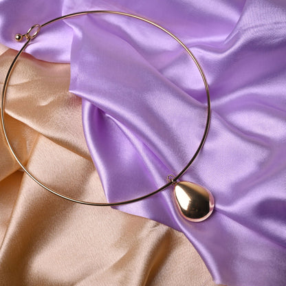 Bold Teardrop Choker Necklace