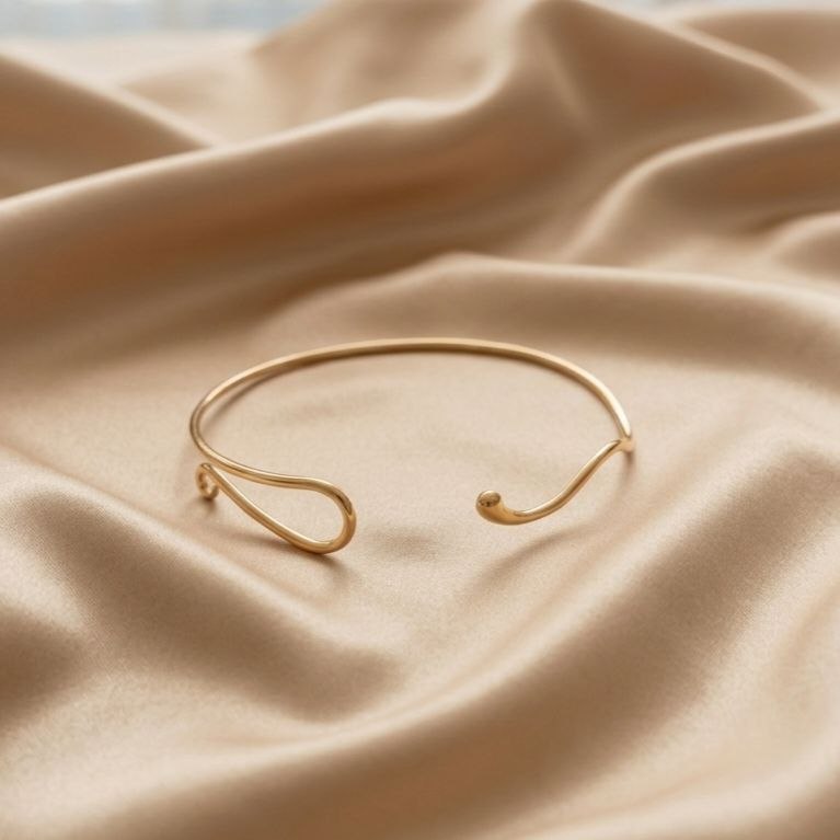 Revaaj Aura Gold-Tone Open Cuff Choker & Bracelet
