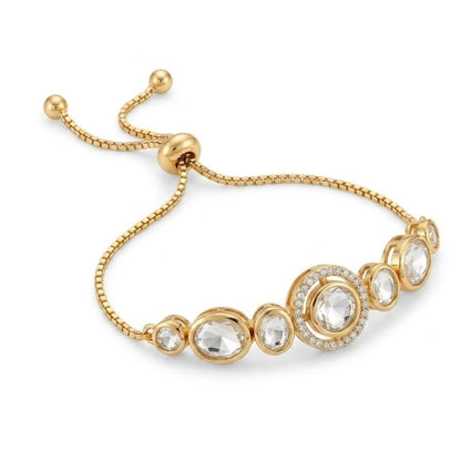 Revaaj "Zuri" Gold-Toned Kundan-Inspired Adjustable Bracelet