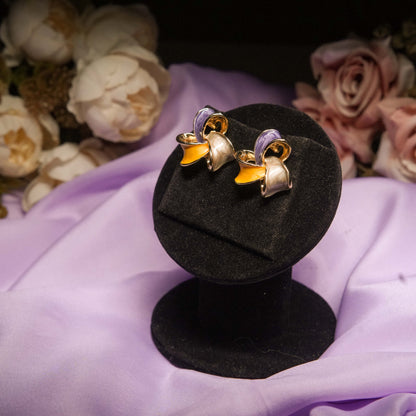 Colorful Floral Stud Earrings