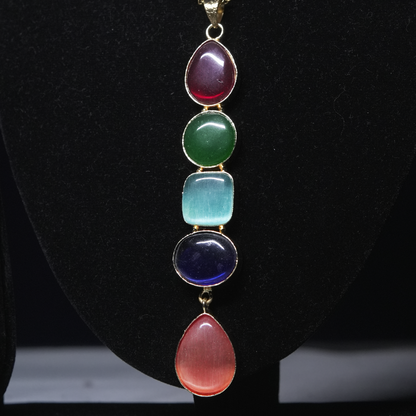 Multicolor Stone Necklace Set