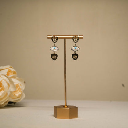 Evil Eye Dangler Earrings