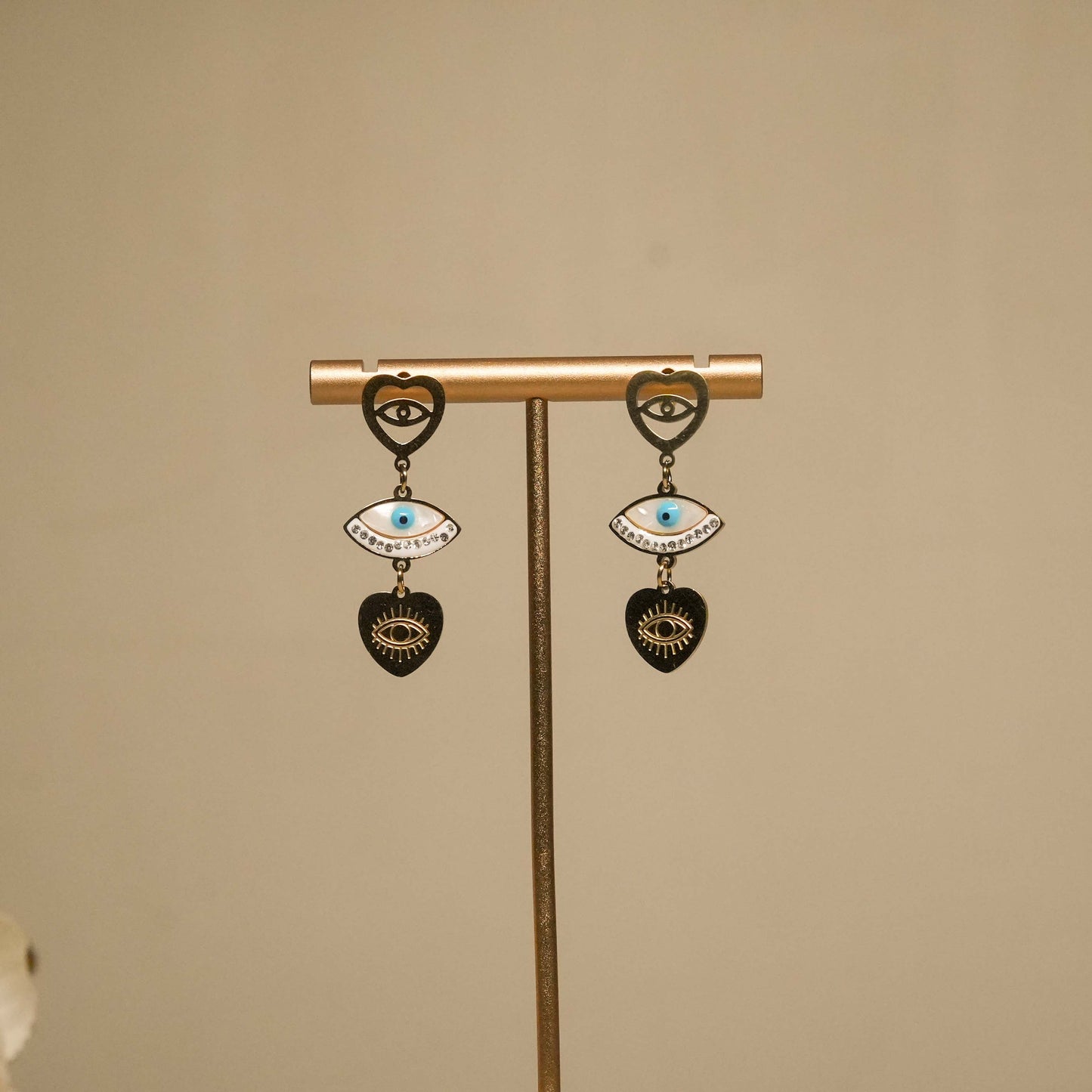 Evil Eye Dangler Earrings